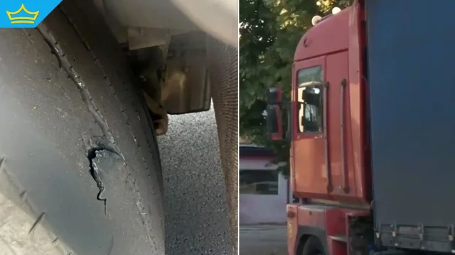 Глобиха шофьора на тир, карал по „Тракия“ с опасно износени гуми (видео)