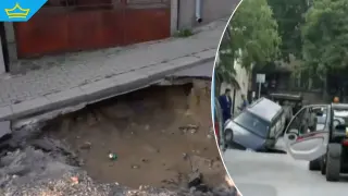 Огромната дупка в Лом продължава да се разширява, жители се страхуват за домовете си (видео)