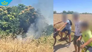 Деца палят къщи и ниви в Пловдивско (видео)