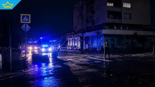 Затвориха главния път от и за Гърция, светофарът на Кресна падна на Е-79  (видео)
