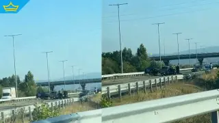 Верижна катастрофа затвори АМ „Струма“ в посока Кулата