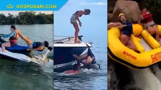 Водни спортове – хлъзгави провали (видео)