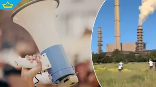 Жители на Големо село блокираха пътя към ТЕЦ „Бобов дол“ в знак на протест срещу замърсяването