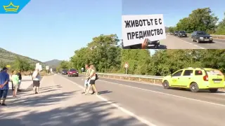 Жители на Търговище заплашват с блокада заради опасен участък на пътя София–Варна (видео)