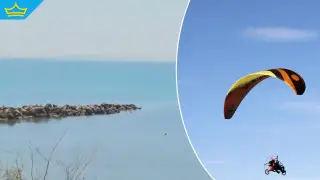 Делтапланер падна в морето край Несебър, има загинал (видео)