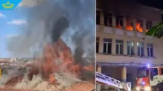 Два пожара нанесоха сериозни щети на бивш техникум в Монтана (видео)