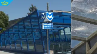Подменят счупените стъклени панели на чисто новата станция „Ген. Владимир Вазов“ (видео)