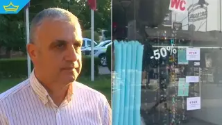 Търговецът, избягал от служители на НАП, опитал и да ги заключи (видео)