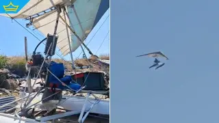 Мъжът, оцелял при катастрофата с мотоделтапланер, вече е извън опасност