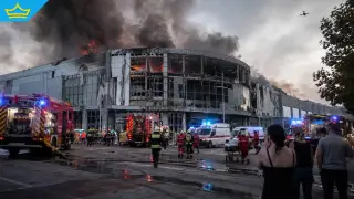 Руски дрон удари най-големия мол в Кривой Рог  (видео)