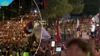 Близо две години след трагедията в Нови Сад: Хиляди отново излязоха на протест в Сърбия (видео)