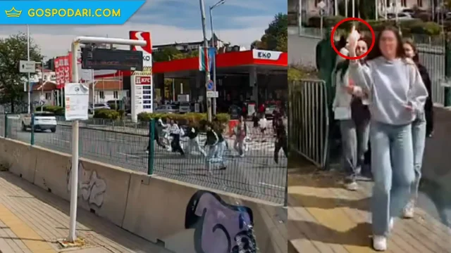 Цял клас през булеварда, а за ватмана - среден пръст (видео)