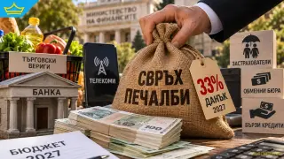 Банки, телекоми и големи търговци може да плащат 33% данък върху свръхпечалбата