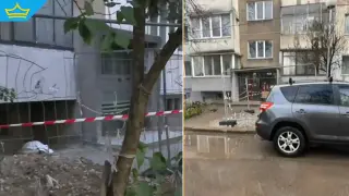 Изкоп блокира тротоар в „Мусагеница“ близо два месеца (видео)