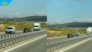Шофьор кара в насрещното на АМ „Европа“ край Сливница, отнесе глоба