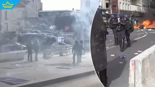 Ученическите протести във Франция продължават: Палежи, сблъсъци и хиляди арестувани (видео)