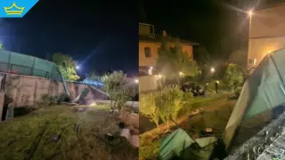 Кола разруши ограда и се озова в двор в Банкя: Общината започва проверка