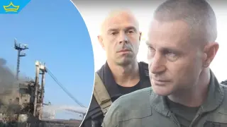 Военни се качиха на единия ударен кораб в Черно море (видео)