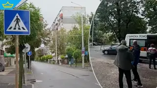 Кола блъсна баба и 5-годишното ѝ внуче на изтрита пешеходна пътека в Русе (видео)