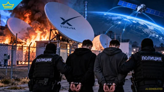 Има задържани за палежа на антените на „Старлинк“ край София