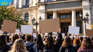 Студенти от НАТФИЗ отново излязоха на протест, вече искат оставката и на образователния министър