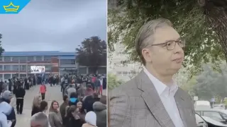 Опашки пред секциите в Сърбия още от сутринта, изборният ентусиазъм предизвика коментари (видео)