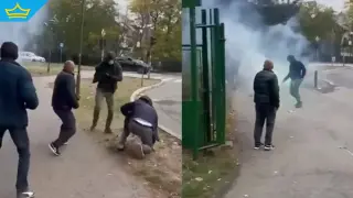 Избори с бухалки: Маскирани нападнаха младежи край изборна секция в Сърбия (видео)