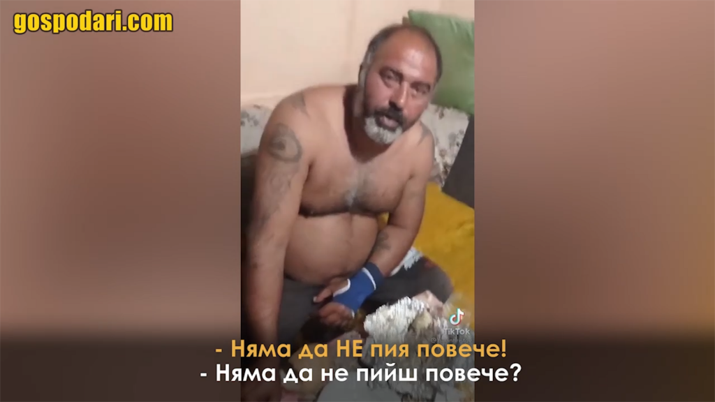 Мъж обещава, че няма да НЕ пие (видео)