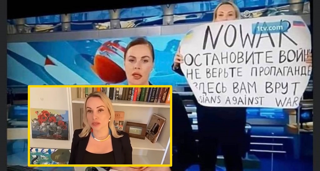 Руската журналистка Марина Овсянникова: 14 часа ме разпитваха (видео)